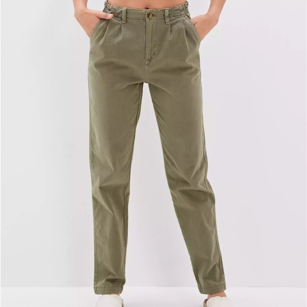 American Eagle Mom Pant Olive Green - 0 - Picture 1 of 7